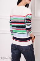 Stripe 條紋羊毛衫(白) 