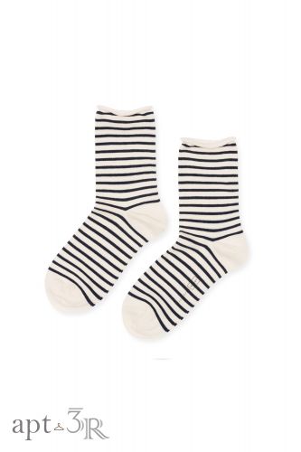 【母親節加價購】Stripe 條紋襪(藍)