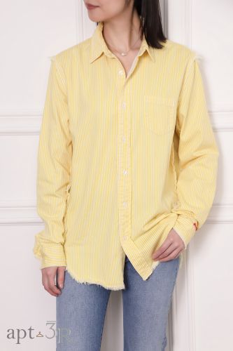 Fray 條紋襯衫(黃)